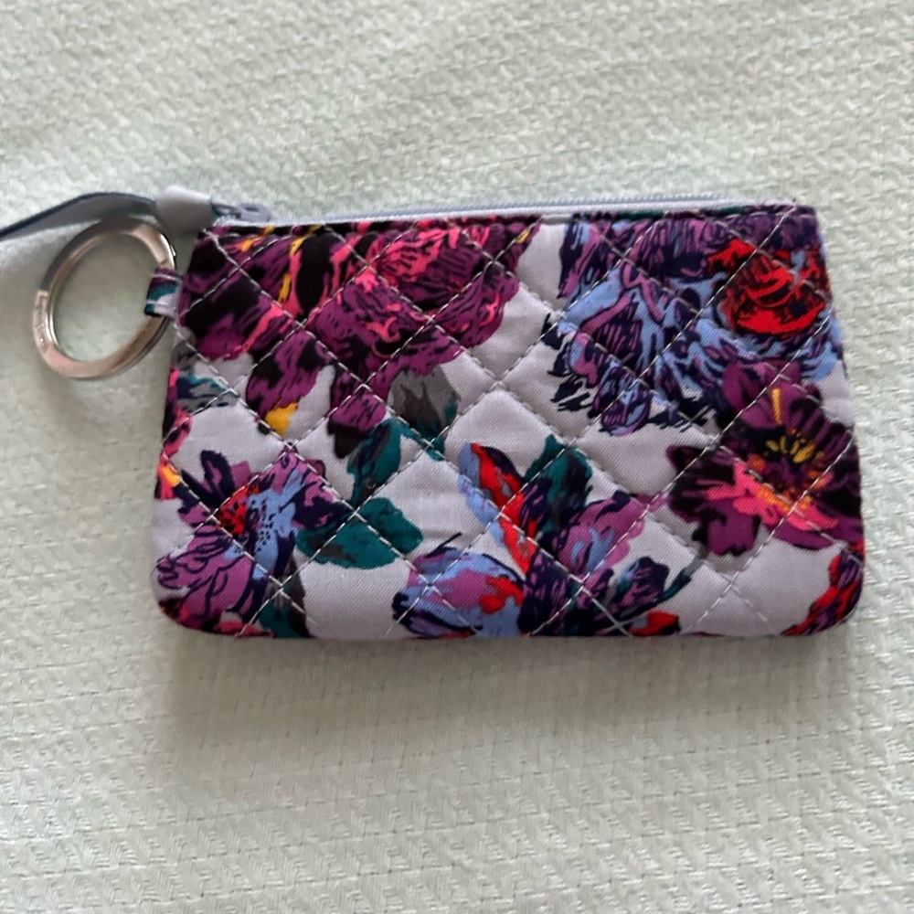 Vera Bradley Zip ID Case, in Petite Neon Blooms, NWOT